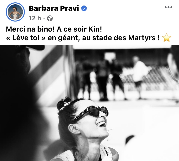 Annonce de l’arrivée de Barbara Pravie à Kinshasa pour les 9es Jeux de la Francophonie 