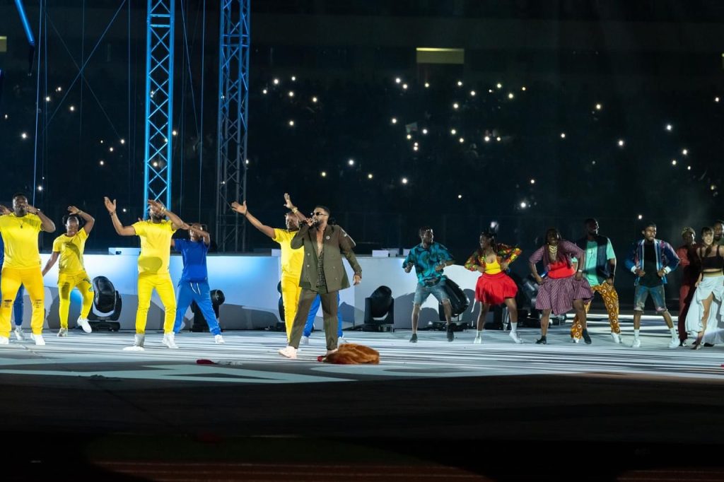Prestation des artistes à l’ouverture des 9es Jeux de la Francophonie 